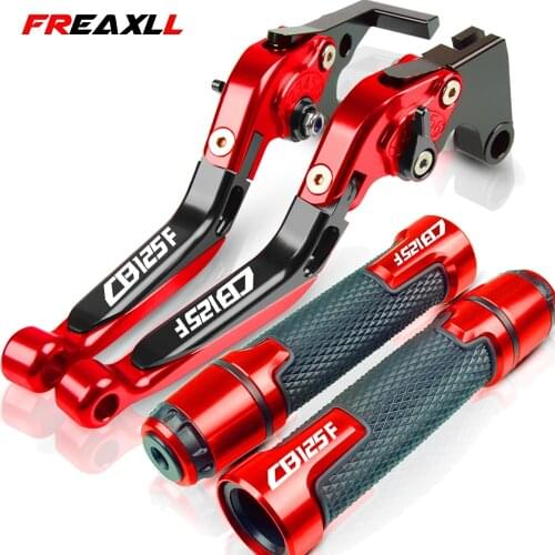 Motorcycle CB125 F Accessories Folding Extendable Brake Clutch Levers Handlebar Hand Grips For Honda CB125F CB 125F 125 F 2016