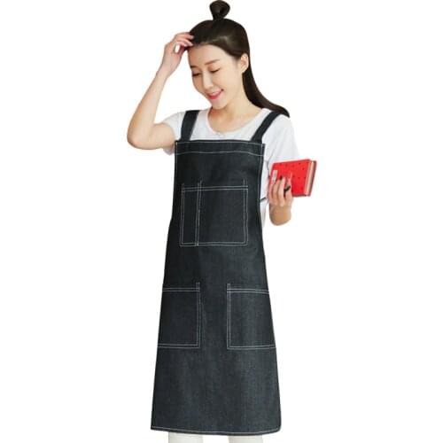 Denim apron, kitchen apron, dining room, coffee shop, milk tea shop roaster overalls