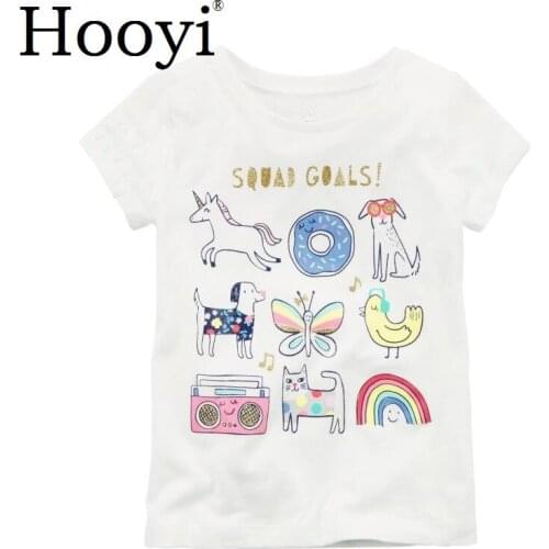 100% Cotton Baby Girl Clothes Kids Tops Girls Tees Shirts Cute Outfits Infant Clothing T Shirts Fashion Children 6-24 Month