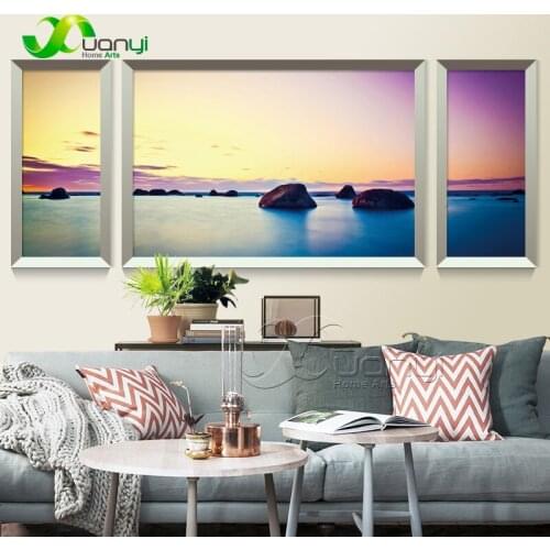 3 Piece Canvas Art Prints Poster Seascape Paintings Wall Pictures Home Decor Living Room Seascape Oil paintings Cuadros Unframed