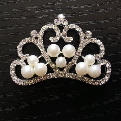 Fashion Pearl rhinestone Crown For Hair, Mini Rhinestone Hair Crown, 20pcs/lot