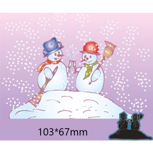103*67mm snowman new Metal Cutting Dies for decor card DIY Scrapbooking stencil Paper Album template Dies