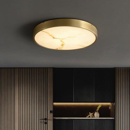 New enamel new Chinese style ceiling lamp Chinese style living room bedroom lamp modern minimalist creative all-copper lamps