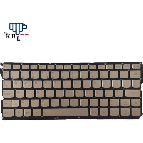 New For Lenovo Yoga 900S UK Language Backlit Laptop Gold Keyboard V154120AK1-UK SN20K13883 PK131041B10