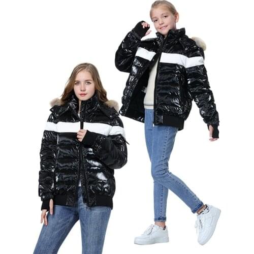 Orangemom Brand Teen Winter Coat White Duck down Childrens Jacket For 5-16 Years Boys girls clothes warm Down Parka Mom and me