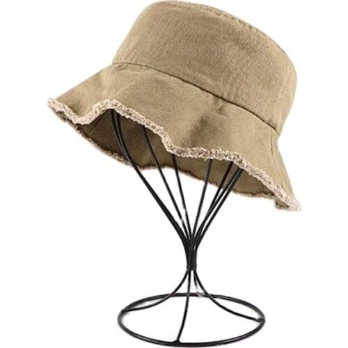 XEONGKVI INS Style Japanese Water Washing Bucket Hat Spring Summer Brand Cotton Hats For Women Men Fashion Wide Brim Cap