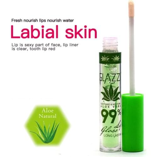 Changable Color Lip Gloss Moisturizing Waterproof Lips Glaze Aloe Nutritious Anti Aging Lipbalm TSLM1