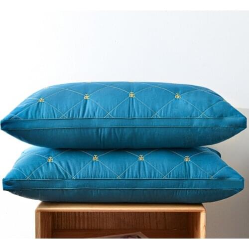 Brushed Embroidered Pillow Stereo Bilateral Letter Pillow High Elastic Hotel Pillow Bedding Decorations for Home Throw Pillows