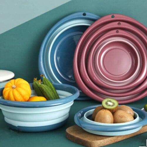 Outdoor Activities, Travel, Portable Folding Plastic Birdbath, Multi-function Creative Folding Laundry, Wash a Face, Xiancai Bas