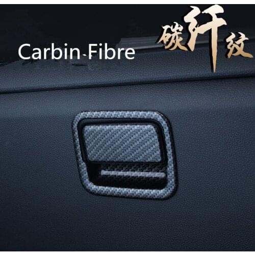 Silver / Carbon Fibre Glove Box Handle Frame & Cover For Honda Odyssey 2015-2017 Z2EA675