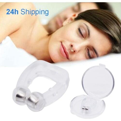 Snore Stopper Silent Sleep Silicone Nose Clip Magnetic Anti Snore Non Snoring Solution Aid For Sleeping