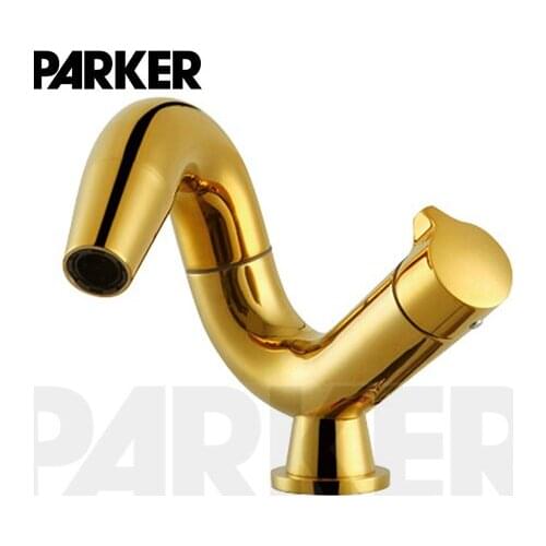 Full Copper plated personality faucet titanium European undercounter washbasin Award