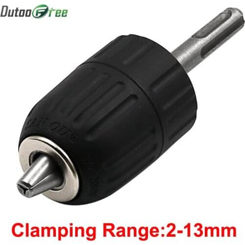2-13mm Keyless Drill Chuck HSS Angle Grinder Conversion Chuck 1/2 Inch 20 UNF Thread Electric Power Drill Chuck