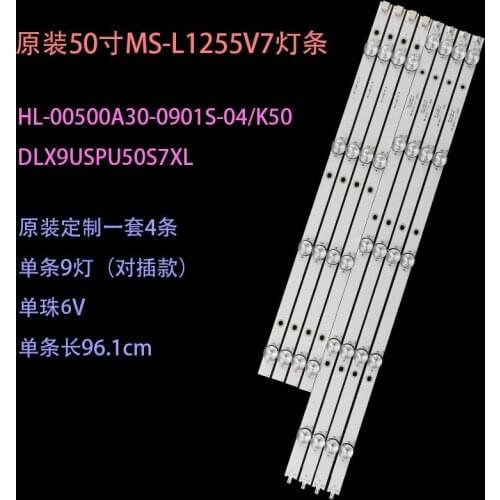 LED Backlight strip 9 lamp for CT-8250 UHD K50DLX9US MS-L1255 CX500DLEDEM HL-00500A30-0901S-04 50LEM-1027/FTS2C 1070