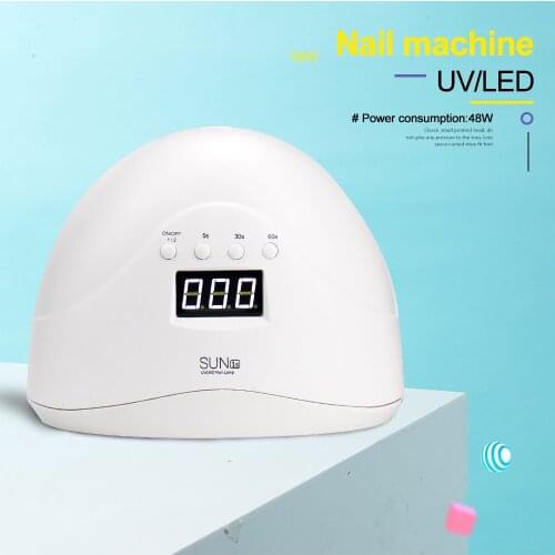 SUN1S 24W/48W UV Lamp Nail Lamp For Gel Dryer 24 LEDs nails machine LCD Display Auto-Induction Nail Tool