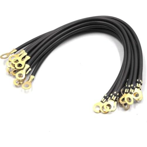 Uxcell 12pcs Black Universal Battery Inverter Wire Power Transfer Cable for Vehicle Car