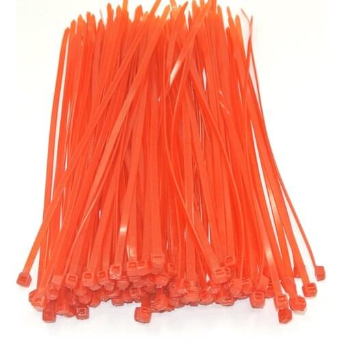 1000 PCS 6" inch 150mm X 2.5mm Red Cable Wire Zip Ties Self Locking Nylon Cable tie