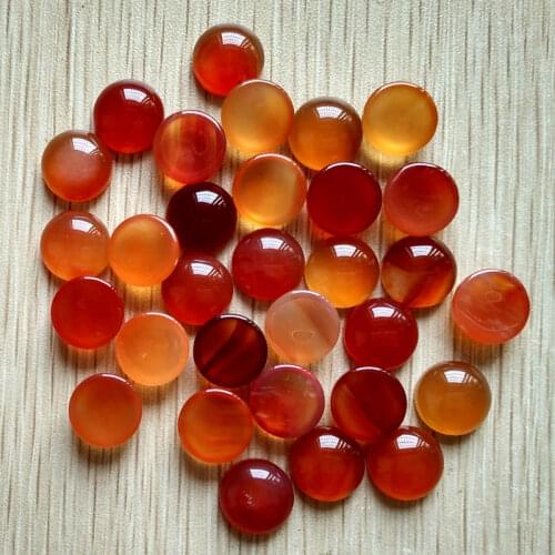 2018 fashion top quality natural stone round CAB CABOCHON stone beads for jewelry Accessories 12mm wholesale 50pcs/lot free