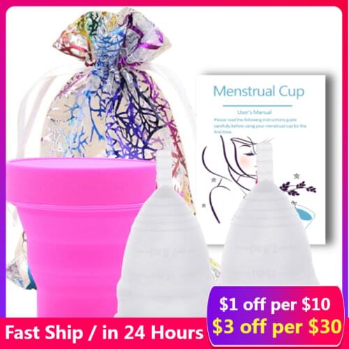5Pcs/Set Menstrual Cup Nectar Sterilizing Medical Silicone Hygiene Sustainable Copa Menstrual Tampon Alternative Certified