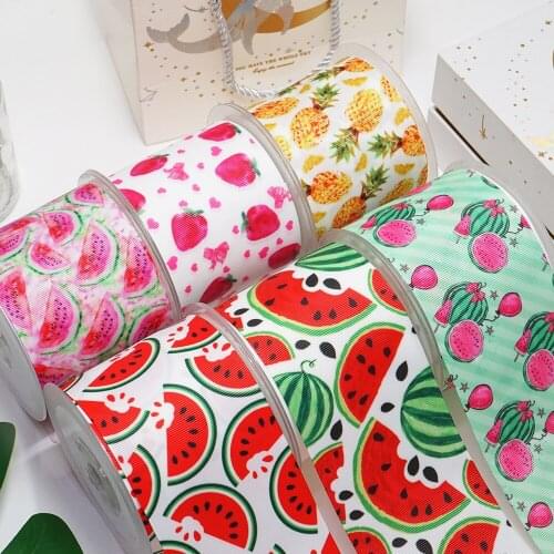 Free shipping 3 Inch Cartoon Printed Grosgrain Ribbon Craft Supplier 51858