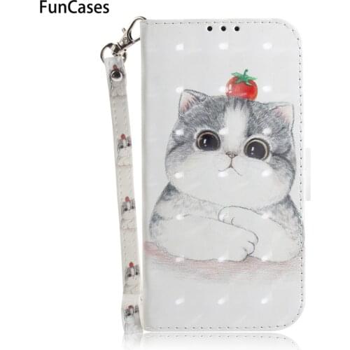 3D Painted Case For Huawei P30 Pro PU Leather Flip Phone Bag sFor Huawei P30 Plus P Smart 2019 P20 Lite Pro Y5 2018 Y6 Y9 Casa