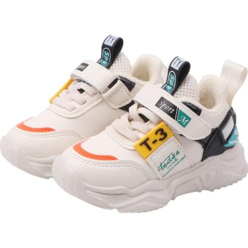 Autumn Winter Children Shoes Boys Girls Sports Shoes Fashion Brand Casual Breathable Outdoor Toddler Kids Sneakers Running Shoes