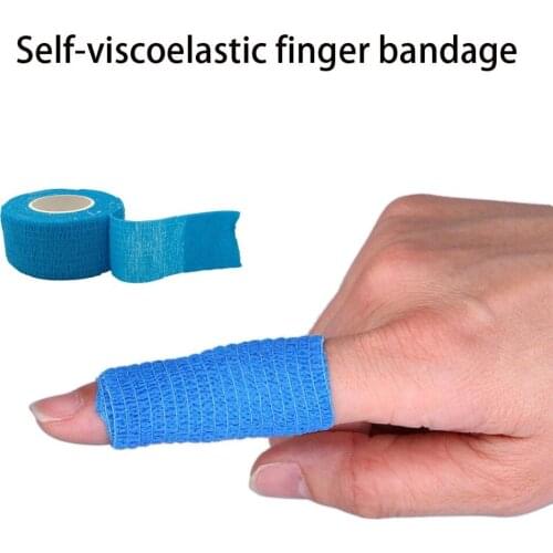 2.5CMx 4.6M Finger bandage Cohesive Flexible Bandage Cotton Cohesive Bandage sports tape Self Adhesive elastic bandage 17 Colors