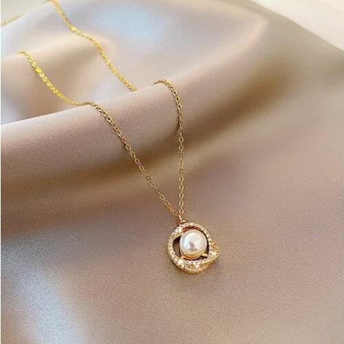 JUWANG 2021 INS New Tennis Chokers Necklaces Jewelry For Women Girls Cubic Zirconia Clavicle Chain Collares Necklaces Naruto