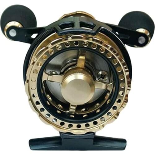 Metal Raft Fishing Reel 8+1 Shaft Ice Fishing Reel Seawater Corrosion Resistant Reel Luxurious And Lightweight