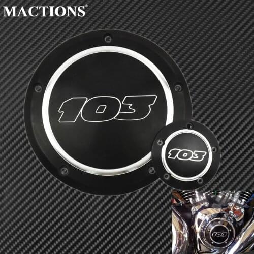 Motorcycle 103 Derby Timing Engine Clutch Side Cover Set For Harley Softail Touring Dyna Road King Fat Boy Low Rider Low Rider