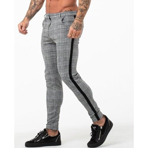 Mens Track Pants Side Stripe Jogging Pants Gym Trousers Breathable Trousers Male Gyms Pencil Sweatpants Slim Fit Men Bottoms Men