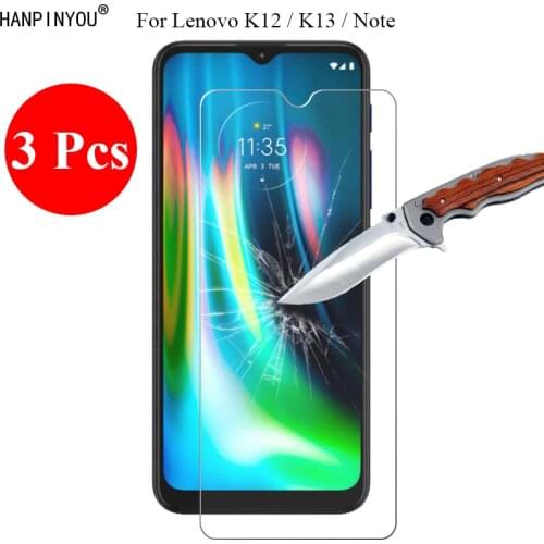 3 Pcs/Lot New 9H 2.5D Tempered Glass Screen Protector For Lenovo K12 / K13 / Note 6.5" Protective Film + Clean Tools
