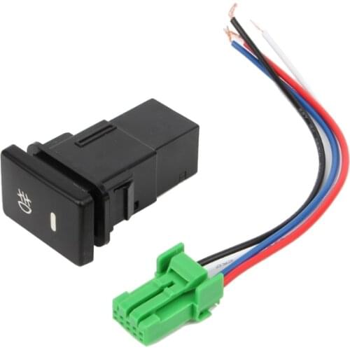 DC12V Front Fog light Push Switch 4 Wire Button For Toyota Camry Prius Corolla