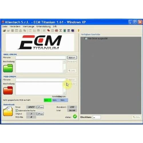 Fit for ECM Titanium 1.61 with 26000 Drivers for KTAG/Kess V2