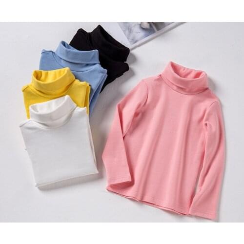 2 3 4 5 6 7 8 Years Boys Shirts 2020 New Arrival Korean Long Sleeve Tops for Girls Toddler Baby Clothing Children Shirt Clothes