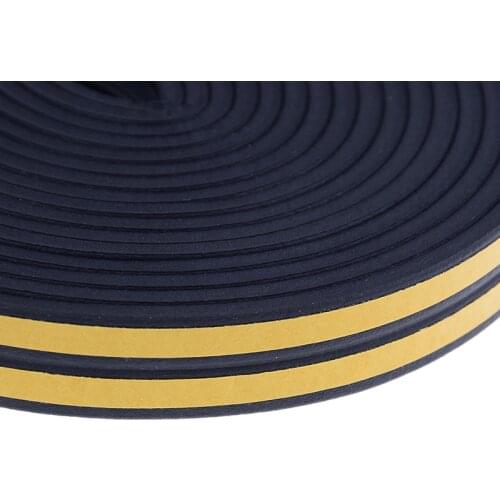 10M Draught Excluder Self Adhesive Rubber Door Window Seal Strip Roll Foam