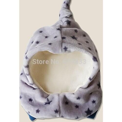Star Print Dogs Tab Tat Warm Pets Doggie Winter Hats Cap Dog Party Products Pink Blue