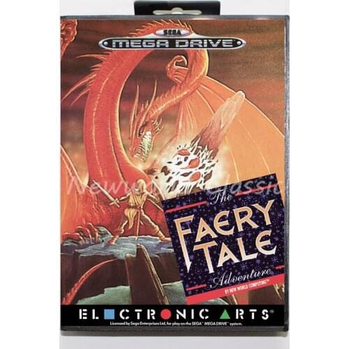 Faery Tale Adventure for 16 bit SEGA MD Game Card With Box For Sega Mega Drive For Genesis