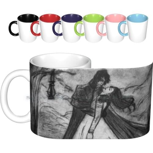 Its All Coming Back To Me Now... / / Charcoal Ceramic Mugs Coffee Cups Milk Tea Mug Gothic Novel Wuthering Heights Emily