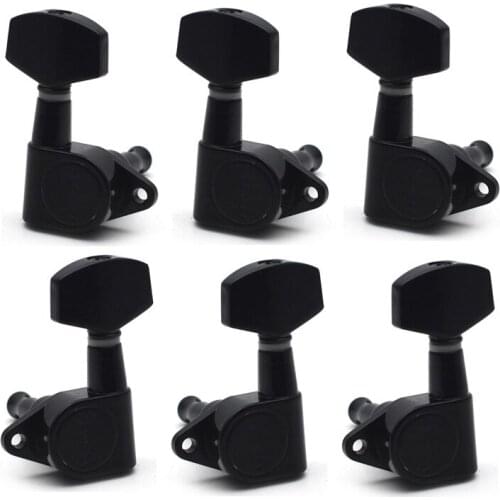 Guitar Sealed Big Square Peg Tuning Pegs Tuner Machine Heads Straight Leg for Acoustic Electric Guitar Guitar Parts with LOGO