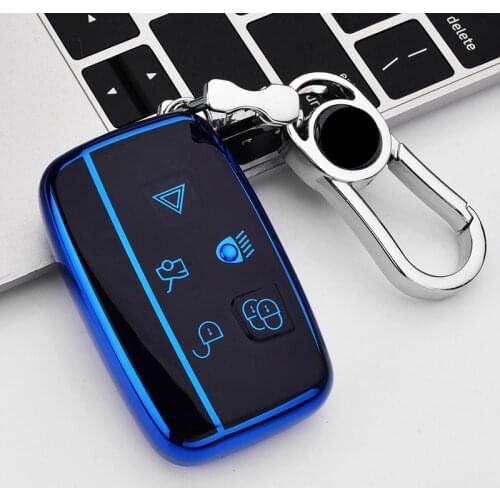 1pcs Premium Soft TPU Protective Key Case for Land Rover Evoque Velar Sport Discovery LR4 Sport Jaguar XF XJ XJL XE F-PACE