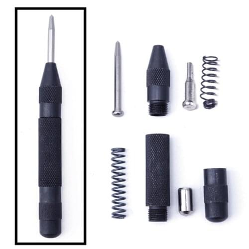 1PC Heavy Duty Automatic Centre Punch Spring Loaded Metal Wood Press Dent Marker hand tool