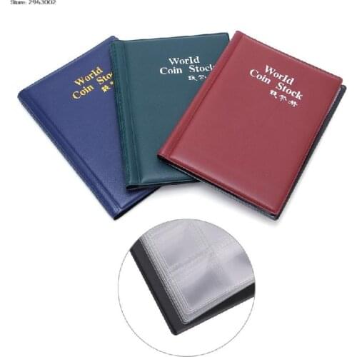120 Coins Holders Collection Storage Penny Pockets Money Album Book Collecting Products