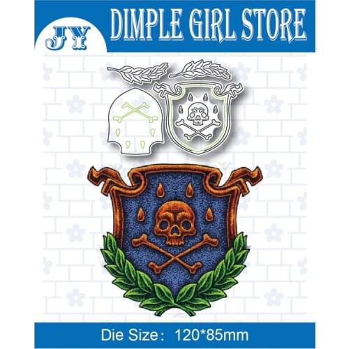 2021 new cut die skull stamps and die die for novice scrapbook decoration layered embossed embossed paper card production