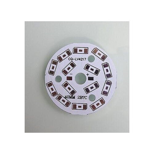 30Pcs 40mm Circle Aluminum PCB Circuit Board for 14 x 1/2W 5730 SMD LED