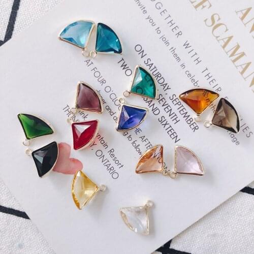 4 pieces / lotglassWax Cordwomen earringsSupplies forJewelryAccessoriestassel jewelry findings bead capsearings fashion jewelry