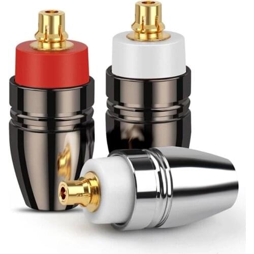 Headphone Adapter For m7 m9 z1r Earphone Pin Plug Soldering Speaker Terminal Speakon Connector Black Silver Acoustics Terminals