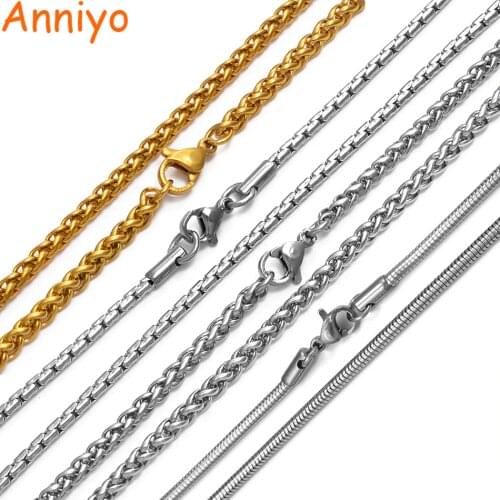 Anniyo Silver Chains