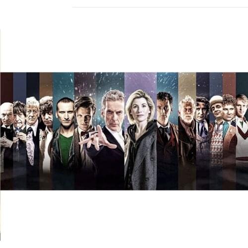 Large Diy Diamond Painting movies doctor who Diamond Embroidery Full Square Round Drill Mosaic icons 5D Home Decor