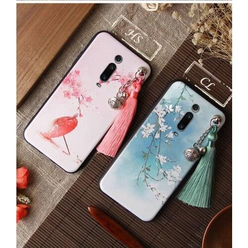 For Xiaomi Mi 9 Mi 9T Redmi K20 K20 Pro Case Embossed Silicone All-inclusive Anti-fall Cover For Xiaomi Mi 9 For Xiaomi 9T Case